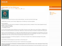 Screenshot des Blogs ZenLife – Über das Leben, Zen und den ganzen Rest