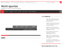 Screenshot des Blogs Nicht spurlos