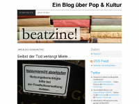 Screenshot des Blogs Beatzine