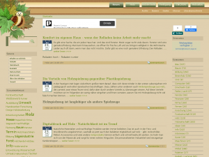 Screenshot des Blogs Holz mit Knoff Hoff, Holzwurm-page