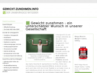 Screenshot des Blogs gewicht-zunehmen.info