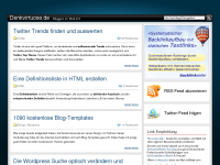 Screenshot des Blogs Denkvirtuose.de – Bloggen im Web 2.0
