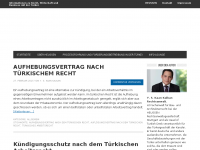 Screenshot des Blogs Deutsch-Türkisches Wirtschaftsrecht