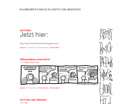 Screenshot des Blogs Enjambements