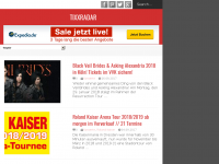 Screenshot des Blogs Tixxradar