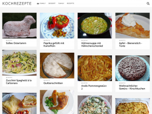 Screenshot des Blogs Der Kochrezepte Blog