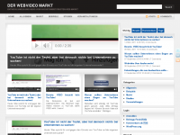 Screenshot des Blogs Der Webvideo Markt
