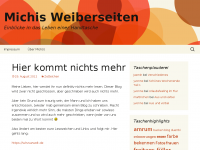 Screenshot des Blogs Michis Weiberseiten