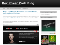 Screenshot des Blogs Der Poker Profi