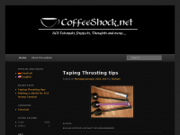 Screenshot des Blogs CoffeeShock