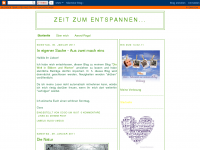 Screenshot des Blogs Zeit zum Entspannen