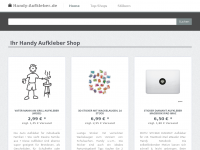 Screenshot des Blogs Handy Aufkleber