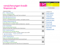 Screenshot des Blogs Versicherungen Kredit Finanzen