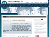 Screenshot des Blogs musikflatrate.de – Blog