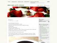 Screenshot des Blogs NUR DAS GUTE ZEUGS