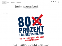 Screenshot des Blogs Josty knows best
