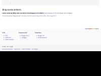 Screenshot des Blogs A World to Come