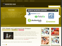 Screenshot des Blogs Microstock Blog