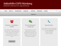 Screenshot des Blogs COPD Nürnberg