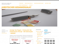 Screenshot des Blogs Juristischer Gedankensalat