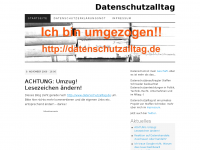 Screenshot des Blogs Datenschutzalltag