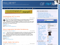 Screenshot des Blogs klaus_b@.NET