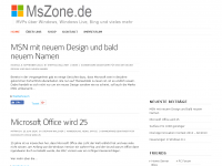 Screenshot des Blogs Windows 7 Blog