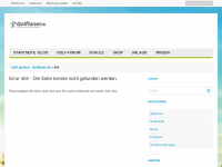 Screenshot des Blogs Golf Blog