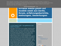 Screenshot des Blogs KONTRA: Lorraine Media GmbH & Modelsweek !!