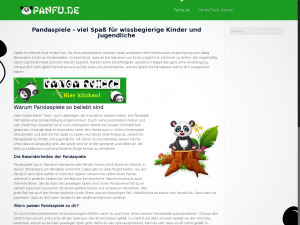 Screenshot des Blogs Panfu