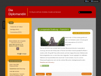 Screenshot des Blogs Die Diplomandin
