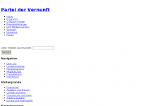 Screenshot des Blogs Partei der Vernunft