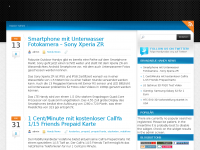 Screenshot des Blogs Handyradar.org – Handys ohne Vertrag