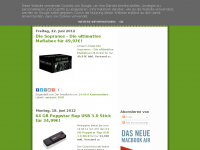 Screenshot des Blogs Preisfuchs – Der Blog für Schnäppchenjäger!