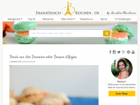 Screenshot des Blogs Französisch Kochen by Aurélie Bastian