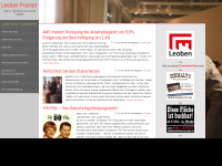 Screenshot des Blogs Leoben Prompt Bezirksnachrichten
