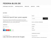 Screenshot des Blogs Fedora-Blog.de