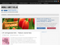 Screenshot des Blogs mobile-surfstick.de