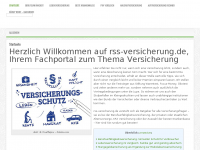 Screenshot des Blogs RSS-versicherung