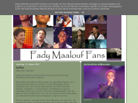 Screenshot des Blogs Fady Maalouf Fans