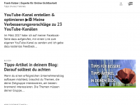 Screenshot des Blogs internet praxistipps für den mittelstand