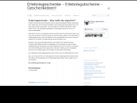 Screenshot des Blogs Erlebnisgeschenke