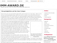 Screenshot des Blogs Best Practice-Ideen für Wohnen und Einrichten