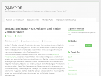 Screenshot des Blogs Webmaster und Technik Blog