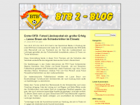 Screenshot des Blogs BTB 2 Blog – die 2. Fußball-Herren des Bookholzberger TB
