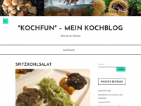 Screenshot des Blogs Kochfun
