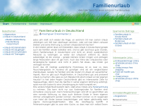 Screenshot des Blogs Der Familienurlaub