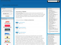 Screenshot des Blogs Der Gutschein-Blog