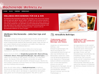 Screenshot des Blogs Wochenende Wellness