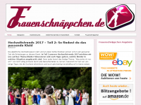 Screenshot des Blogs FrauenSchnäppchen